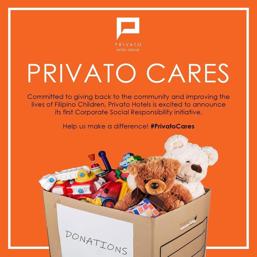Privato Hotel Donation Drive for Tahanan ng Pagmamahal Pasig